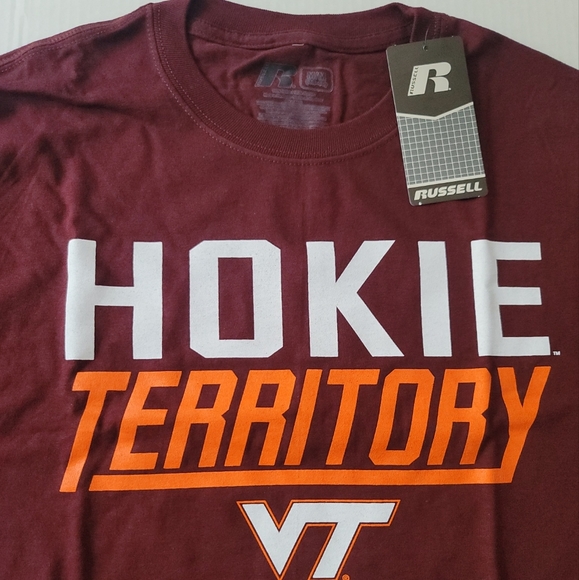 Virginia Tech Hokies Territory NCAA Maroon T-Shirt Men's Medium NWT - Picture 2 of 5